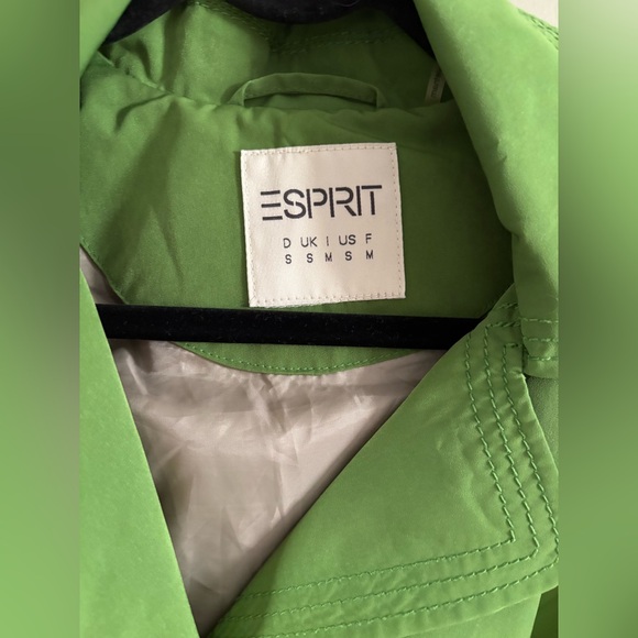 Esprit Green Hooded Trench - Picture 3 of 6